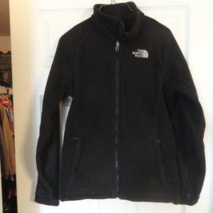 NorthFace Fleece Zip -Up Jacket -Black  Size MD